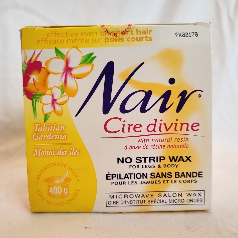 Sealed Box Nair Cire Divine No Strip Wax, Tahitian Gardenia Scent